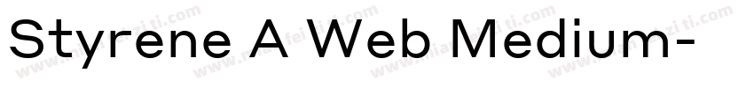 Styrene A Web Medium字体转换